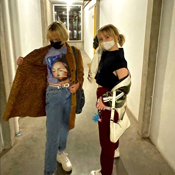 Brown suede jacket with cheetah print lining - Picture 2 of 5